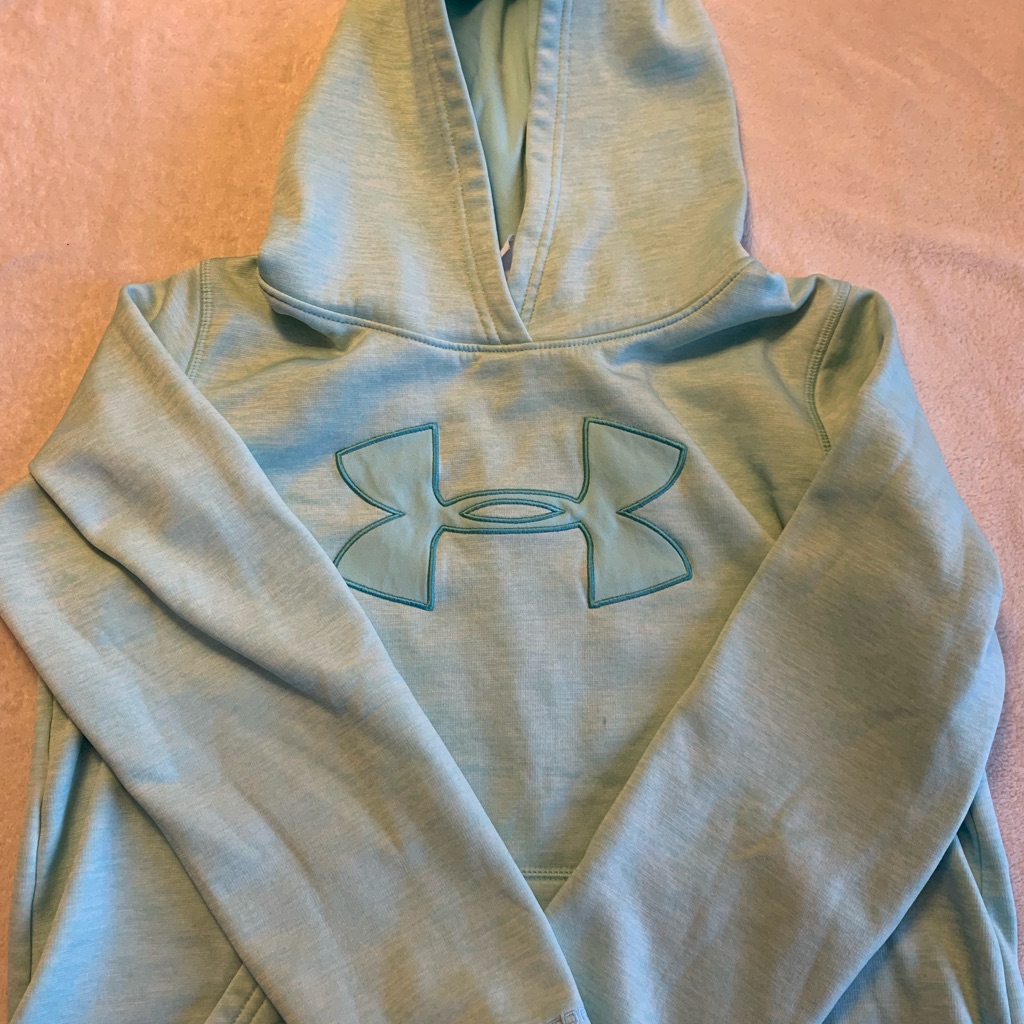 Under Armor Hoodie Mint Green Youth Large